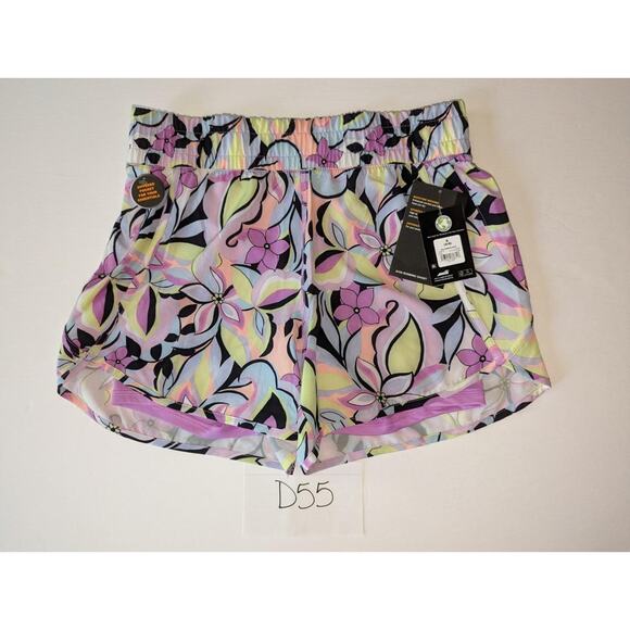 Avia Layered Shorts Size Small Floral Pink NWT -0523D55 - Picture 1 of 2